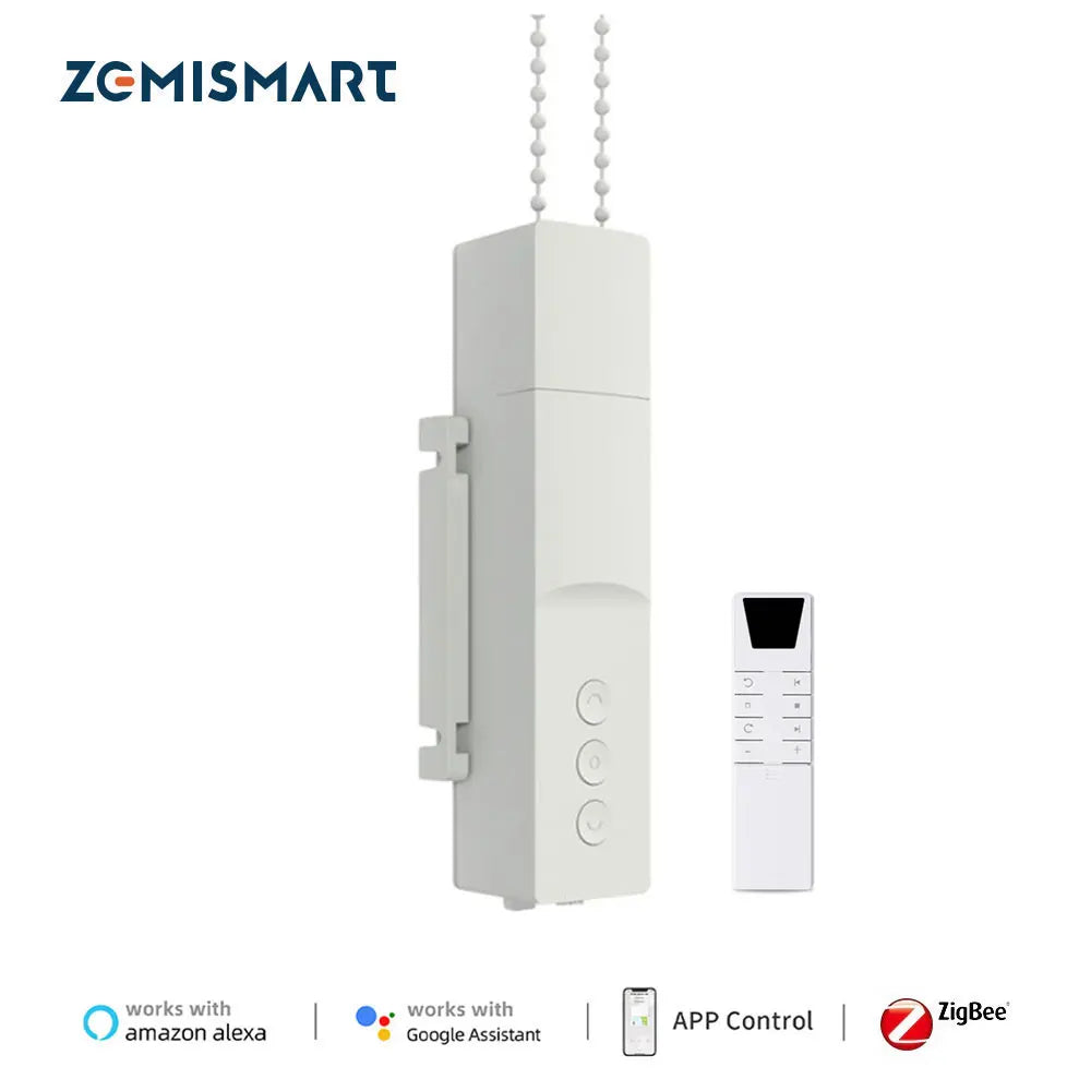 Zemismart Tuya Zigbee Smart Roller Shade Driver Electric Blinds Motor Power By Battery Alexa Google Home Yandex Voice Control