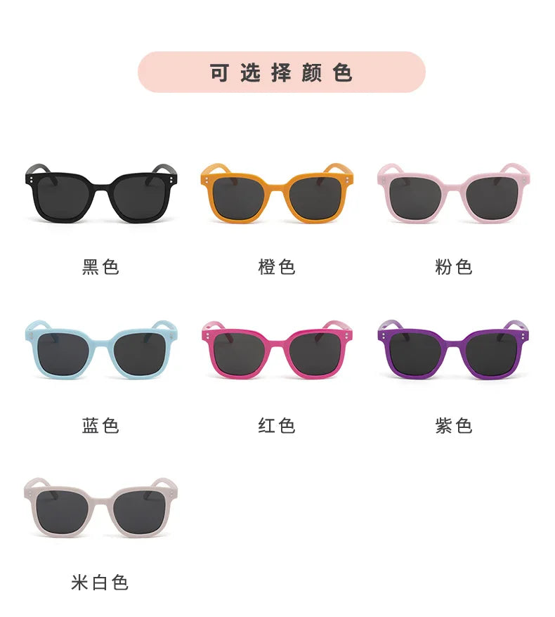 Children's Small Frame Square Sunglasses Girl Brand Designer Fashion Sun Glasses Boys Outdoor Shading Eyewear UV400 Gafas De Sol