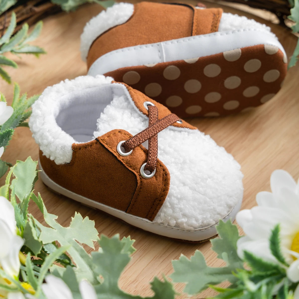 Fashion Newborn Winter Cotton Baby Boys Shose Plush Soft Bottom Non-Slip Baby Toddler Shoes Girl First Walkers Crib Shoes 0-18M