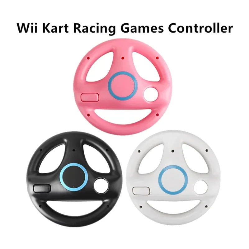 Color Game Racing Steering Wheel Games Controller for Nintendo Wii Remote Controller Racing Wheel for Wii Kart Racing handle