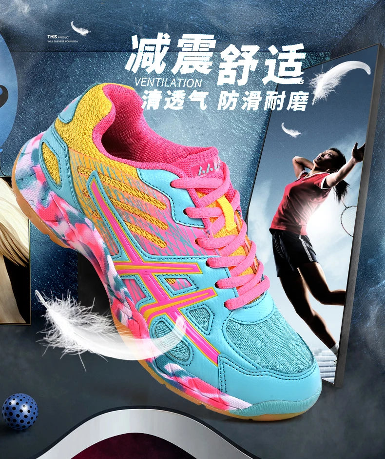 Women Men Kids Badminton Shoes Table Tennis Volleyball Sneakers Training Tenis Sports Handball Athletics Non Slip