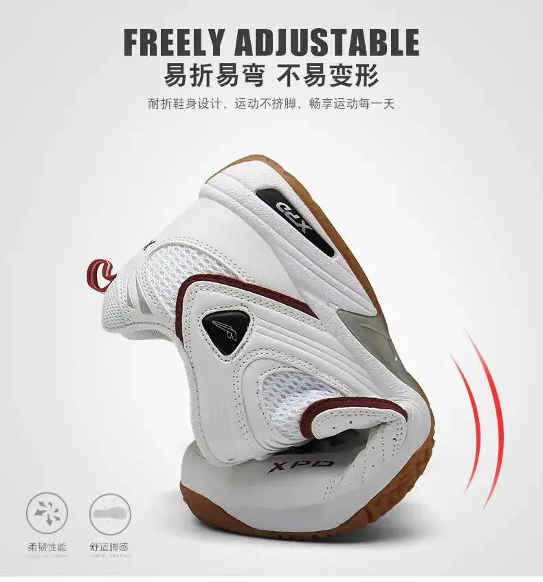 Unisex Professional Non-slip Sneakers High Quality Training Tennis Shoes Men Breathable Women Flat Athletics Indoor Squash Shoes