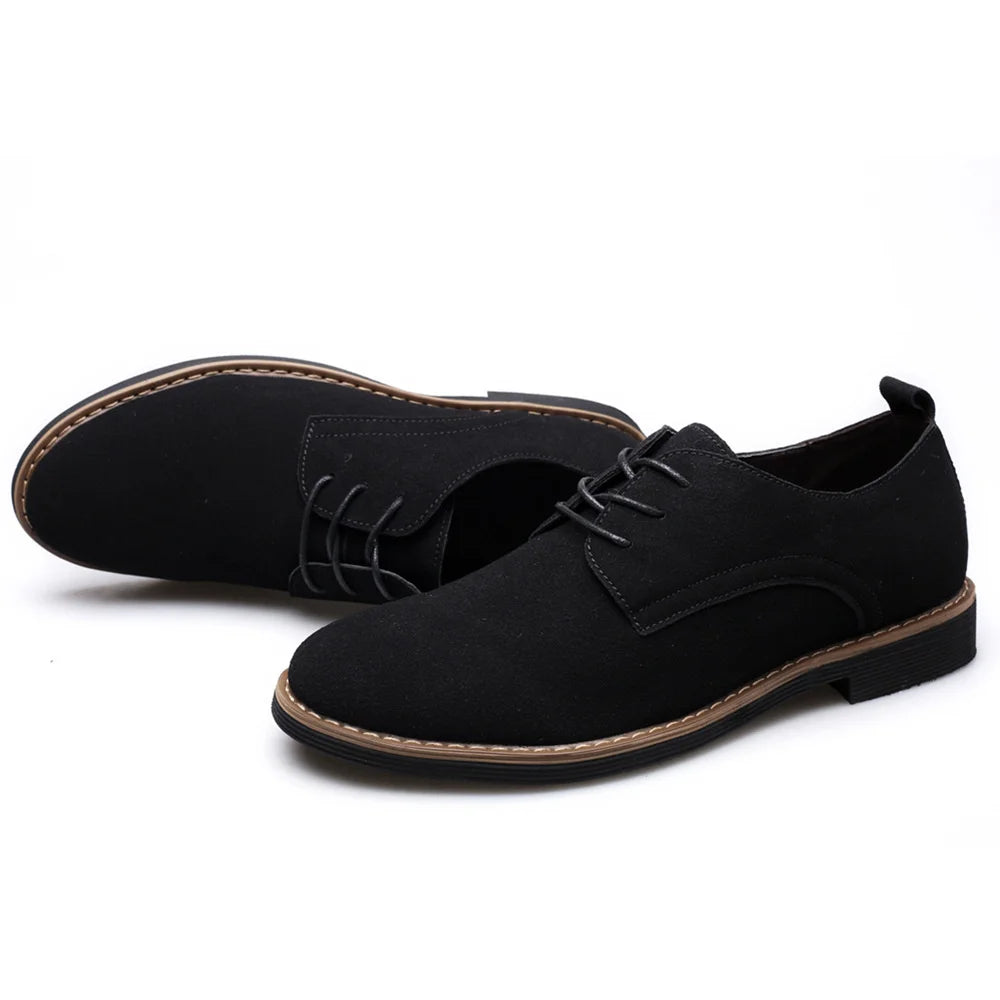 Big Size 38-48 Board Shose Men Casual Shoes Male Walking Leather Pu Men's Large Loafers Breathable Lace Up Solid Party Wedding