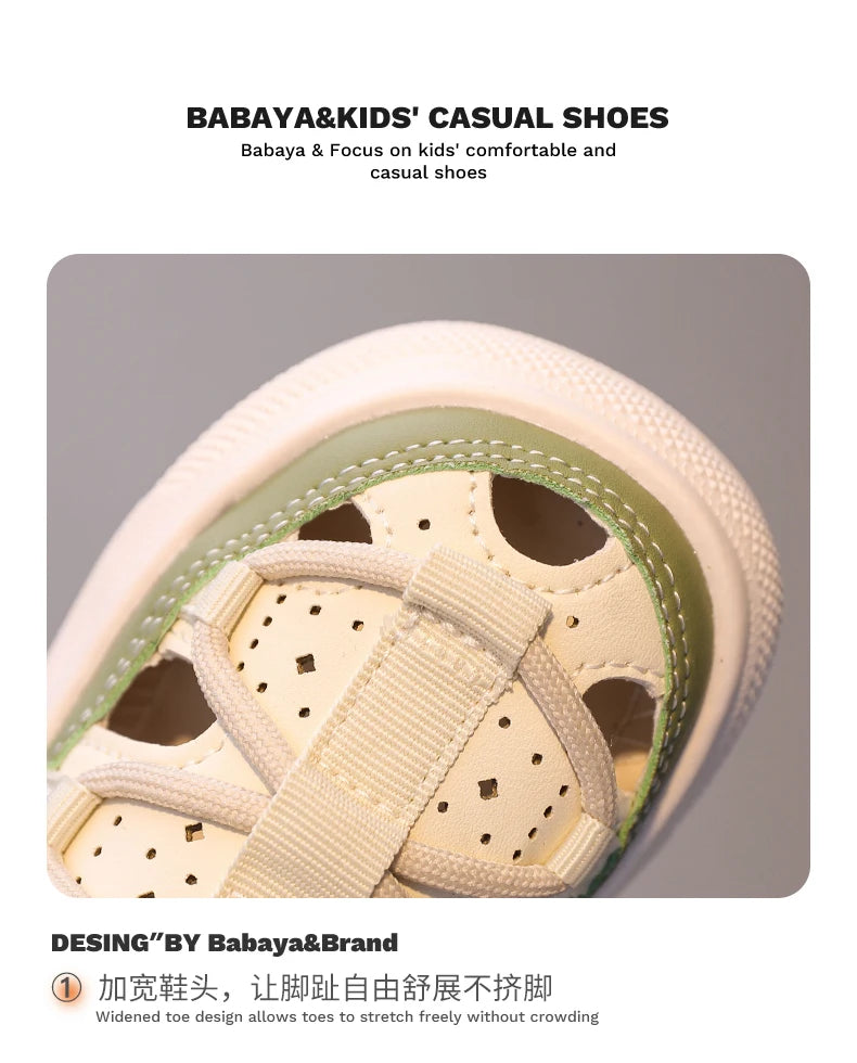 Babaya Children's Sandals Boys Beach Shoes Baby Shoes Summer 2023 New Girls Casual Shoes for Kids