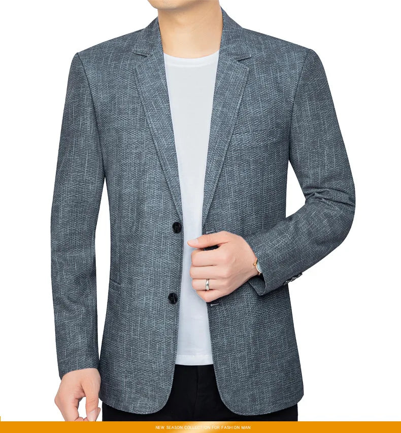 New Summer Man Breathable Quick Drying Blazers Jackets Suits Coats Formal Wear Business Casual Blazers Jackets Men's Clothing 4X