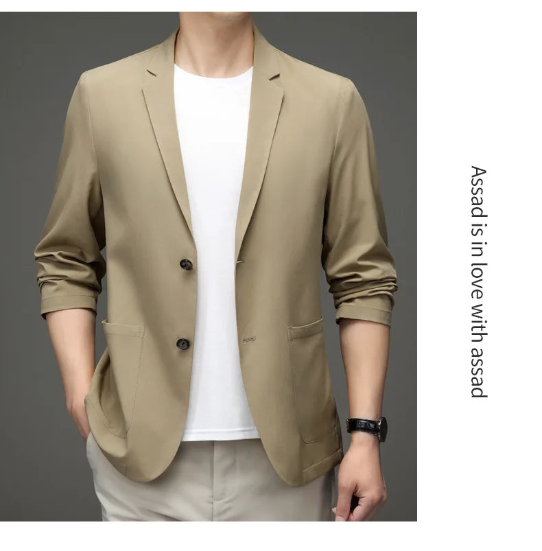 Chic & Sleek: Summer Slim-Fit Casual Suit Jacket for Fashion-Forward Style - Thin for Summer,UV Protection，Business Leisure