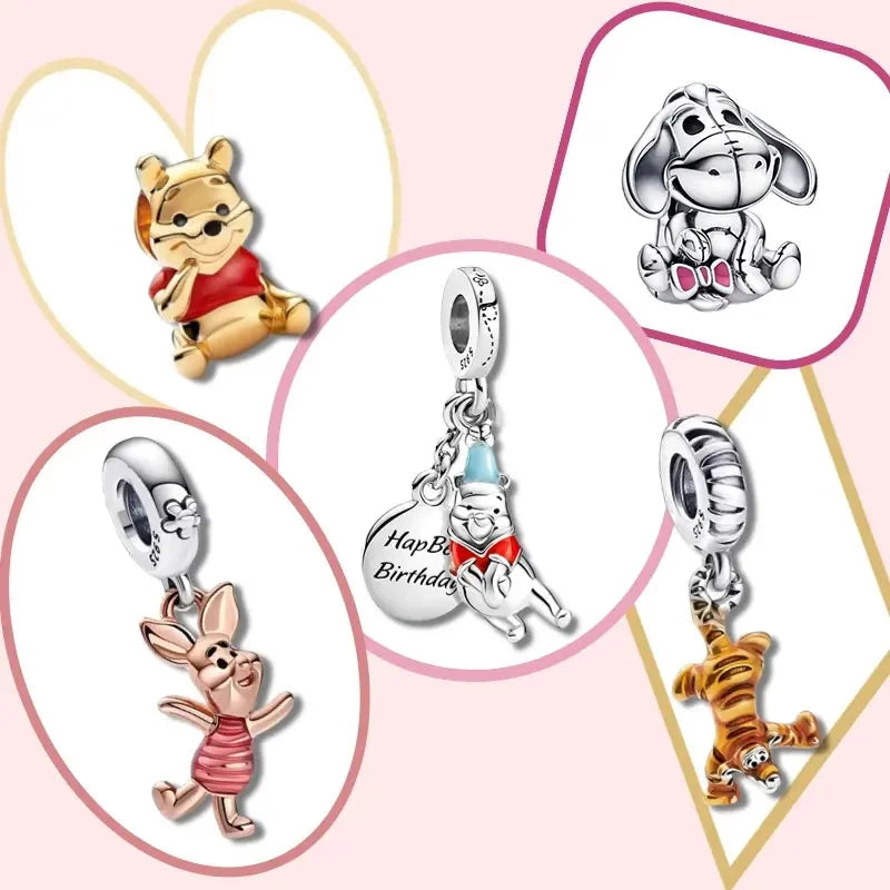 2023 new style suitable for pandora bracelet charm beads animal Mickey and Minnie style beads suitable for holiday gifts