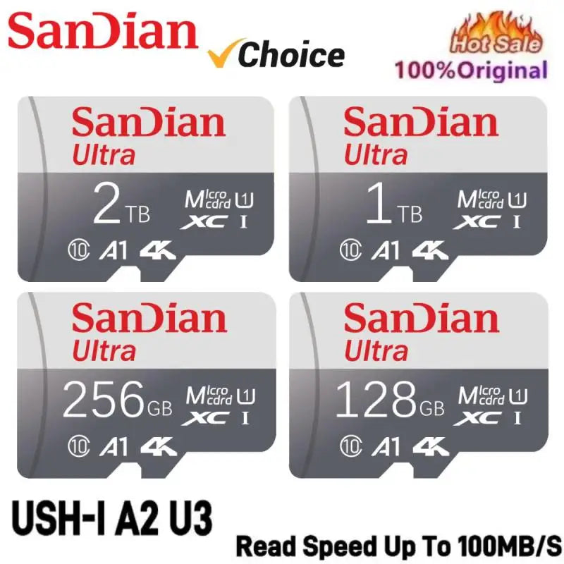 Original 2TB SD Memory Card 1TB Class 10 High-Speed 128GB Micro TF SD Card 64GB 128GB 256GB 512GB For Phone Camera Tablet