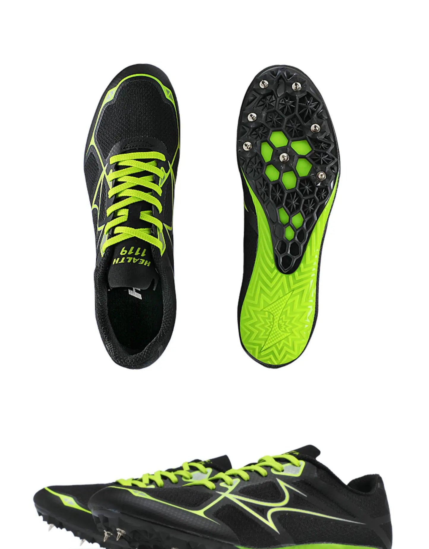 Health Spike New Track and Field Sprint Training Shoes for Male and Female Students In Long Distance Athletics Competition 1119