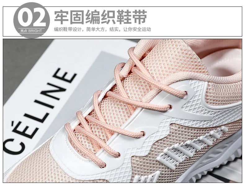 Shoes women 2024 spring and autumn new fashion casual breathable running shoes soft sole women sports shoes