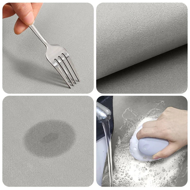 Absorbent Kitchen Floor Mat Diatomit Anti-Slip Carpet Waterproof Oilproof Kitchen Mat Living Room Doormat Kitchen Hallway Rug