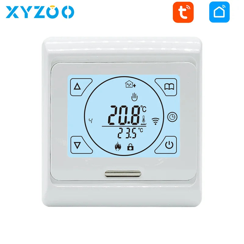 WiFi Tuya Water/Electric Floor Heating Thermostat Gas Boiler Smart Digital Temperature Control Tuya/Smart APP Alexa Google Voice