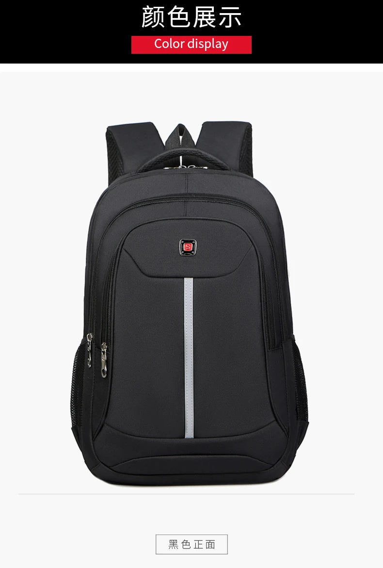 Fashion Casual Men's Backpack Men Bag Lightweight Nylon Fabric Travel Backpack School Bag Large Capacity Men's Laptop Backpack