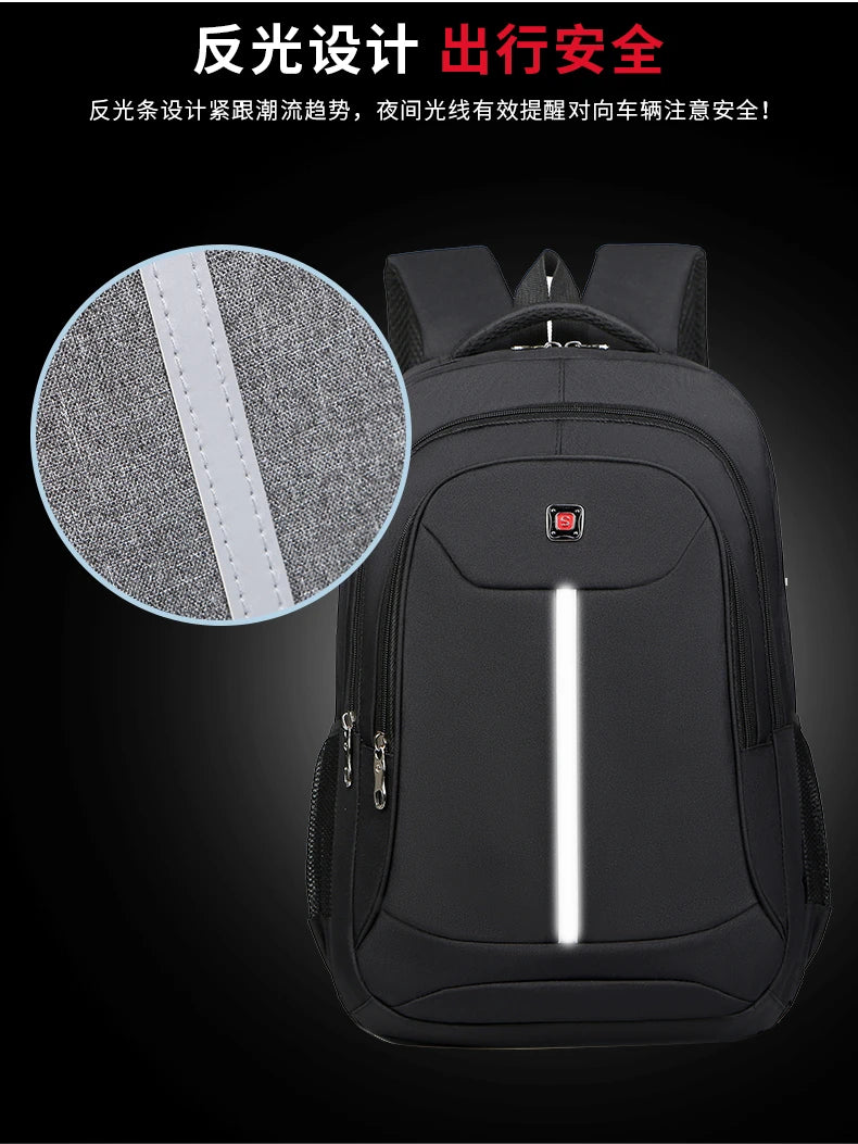 Fashion Casual Men's Backpack Men Bag Lightweight Nylon Fabric Travel Backpack School Bag Large Capacity Men's Laptop Backpack