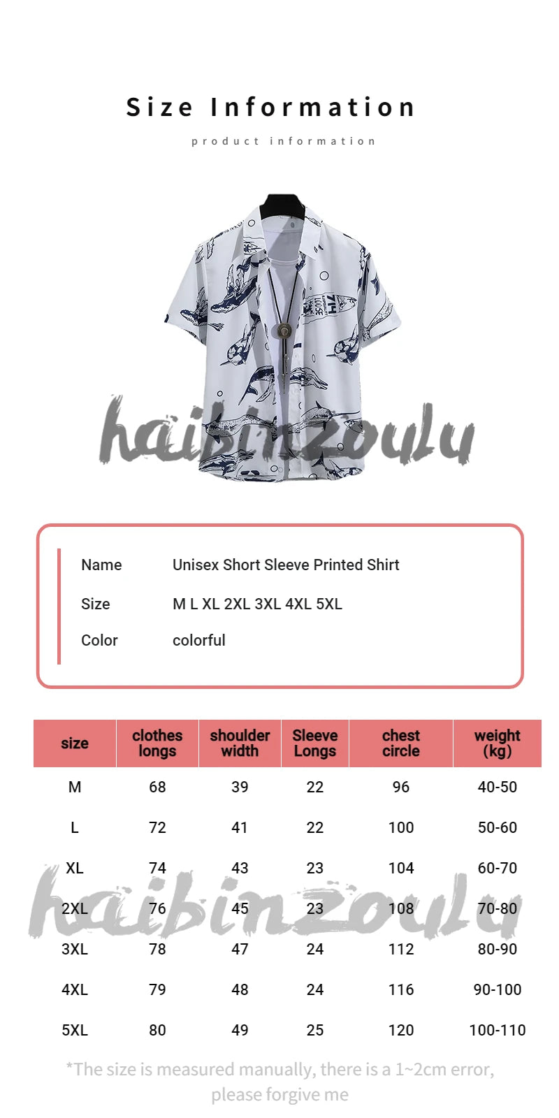 【14 colors】Men's Tropical Short Sleeve Printed Shirt  Unisex  Casual Tops