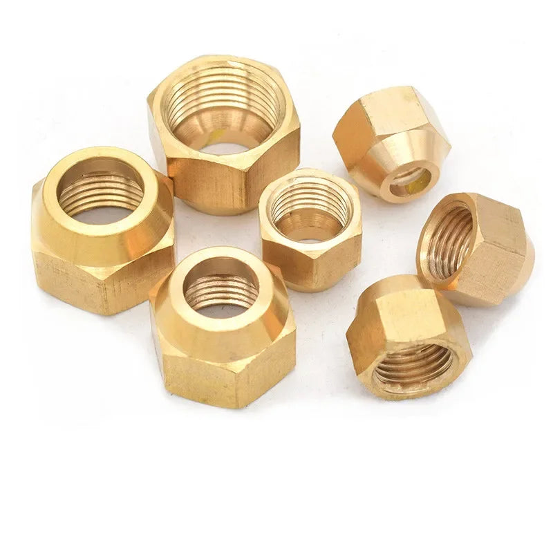 Copper flared pipe fittings 1/8" 1/4" 3/8" 1/2" Male thread 6mm 8mm 10mm 12mm Tube Air conditioning refrigeration pipe fittings