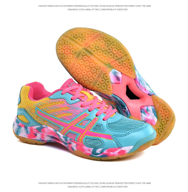 Women Men Kids Badminton Shoes Table Tennis Volleyball Sneakers Training Tenis Sports Handball Athletics Non Slip