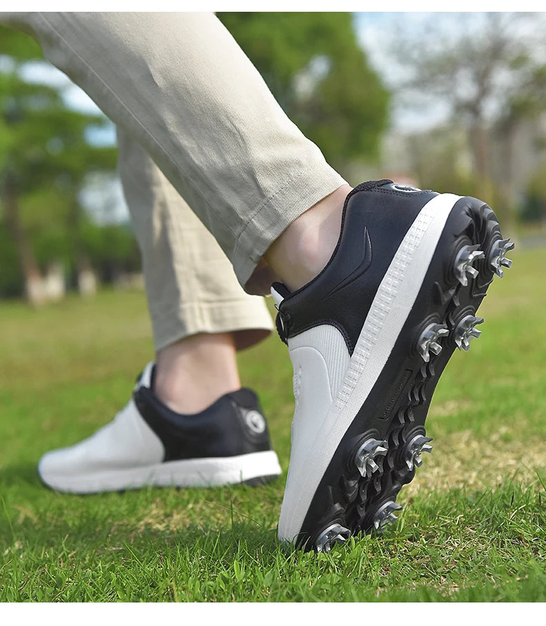 New Men Golf Shoes Spikes Professional Golf Wears Comfortable Golfers Shose Light Weight Walking Sneakers