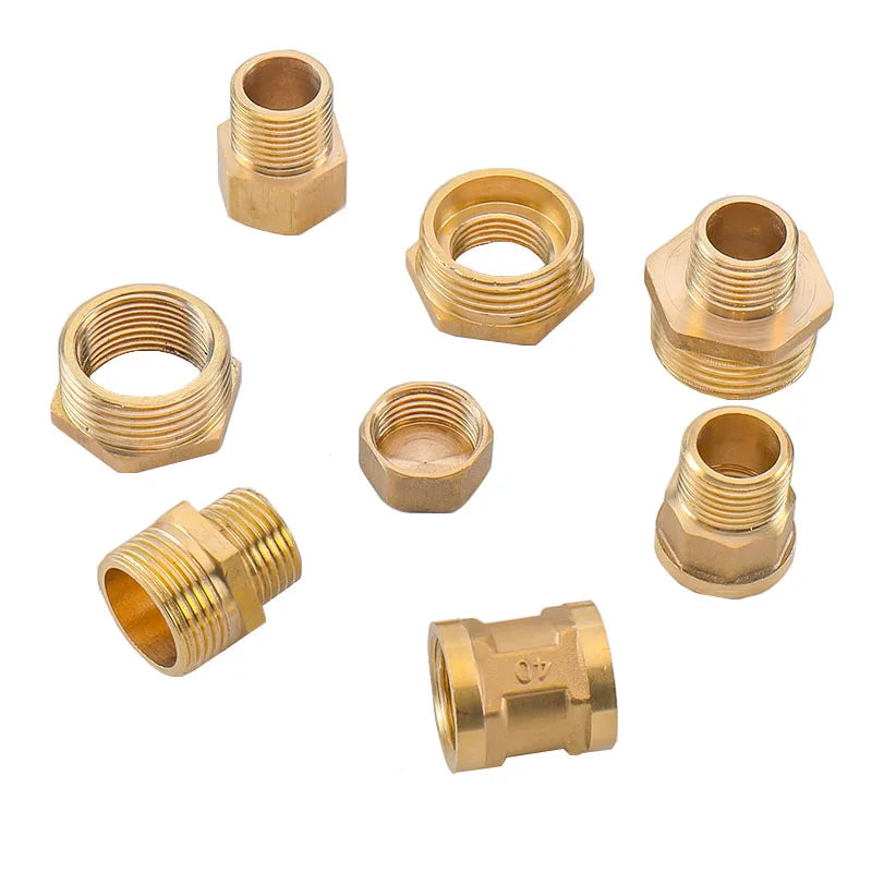 Pneumatic Plumbing Brass Pipe Fitting Male/Female Thread 1/8" 1/4" 3/8" 1/2" BSP Tee Type Copper Fittings Water Oil Gas Adapter