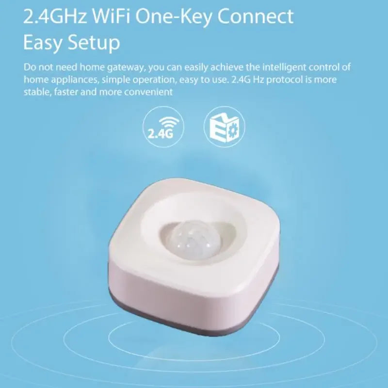 AUBESS Tuya WIFI Smart PIR Motion Sensor Mini Human Body Movement Detector Smart Life Infrared Sensor For Alexa Google Home