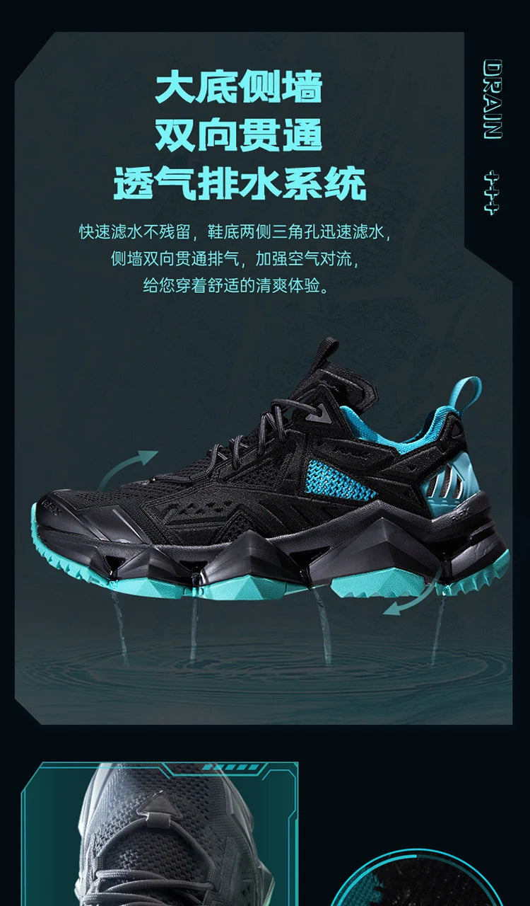 Rax Men Waterproof Hiking Shoes Breathable Hiking Boots Outdoor Trekking Sports Sneakers Tactical Shoes