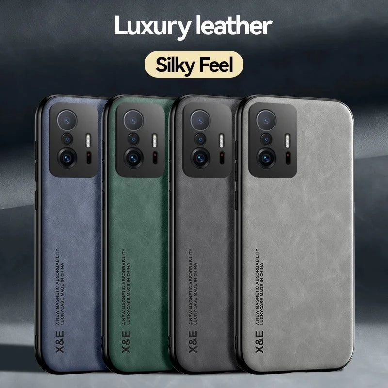 For Xiaomi Poco X3 GT 5G Case Leather Car Magnetic Holder Case For Poko Little X3GT X 3 GT TPU Soft Bumper Shockproof Back Cover