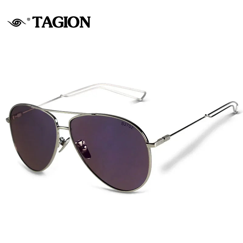 TAGION Brand Pilot Sunglasses Men Women Vintage Glasse Lunette De Soleil Homme Retro Sunglass Alloy Frame Eyeglasses 2702