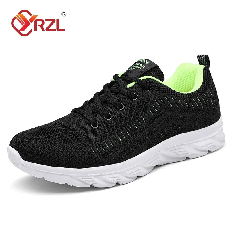 YRZL Running Shoes Men Sneakers Fashion Lightweight Trainers Breathable Walking Shoes Comfortable Athletic Sport Shoes for Men