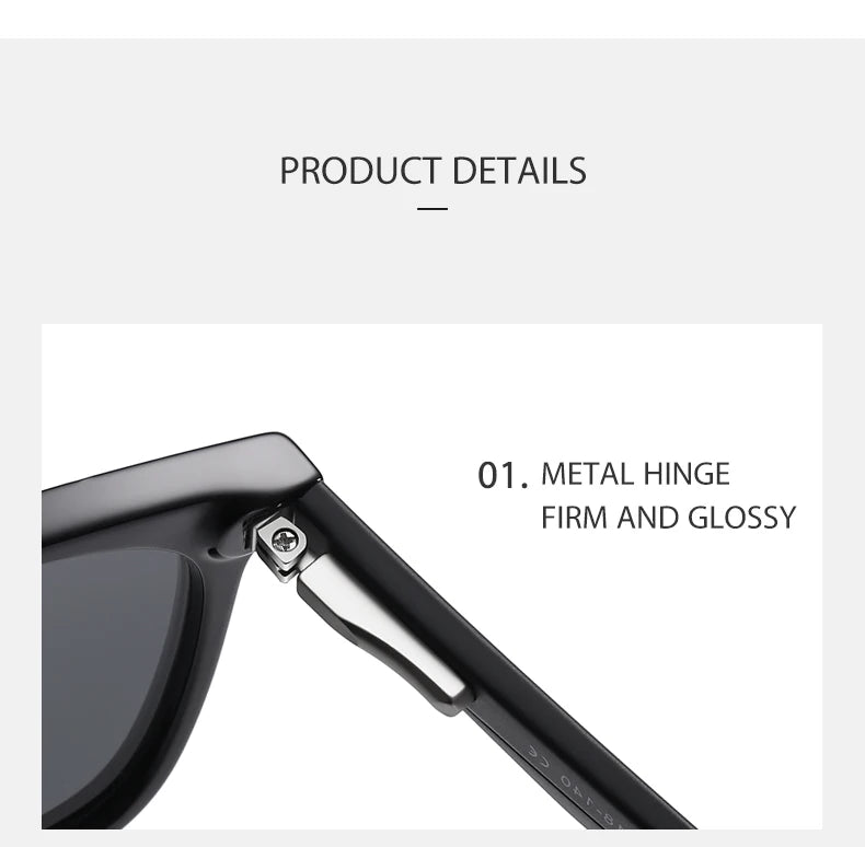 Women Retro Outdoor Polarized Sunglasses For Men Fashion Transparent Korean Square Girl  Driving Sun Glasses Unisex UV400