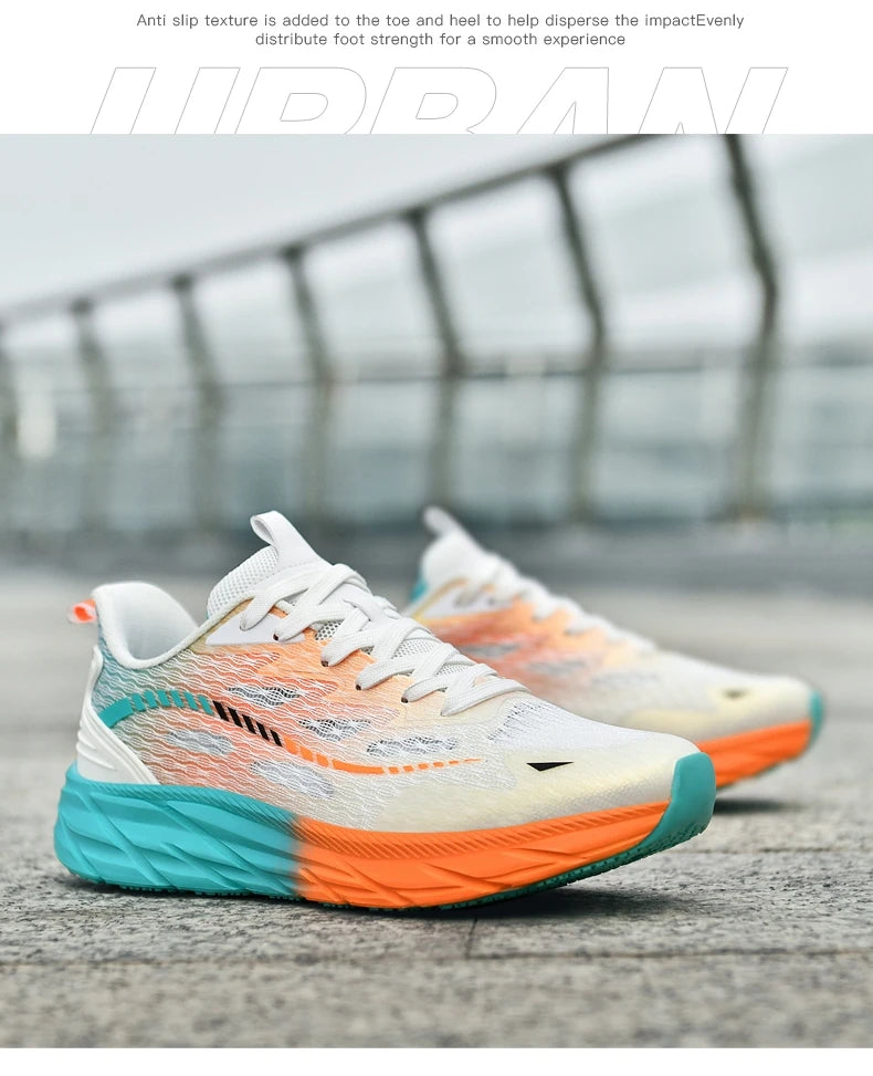 Big Size Running Shoes Men Women Jogging Sports Shoes Summer Sneakers Outdoor Athletic Training Shoes Soft Cushioning Breathable