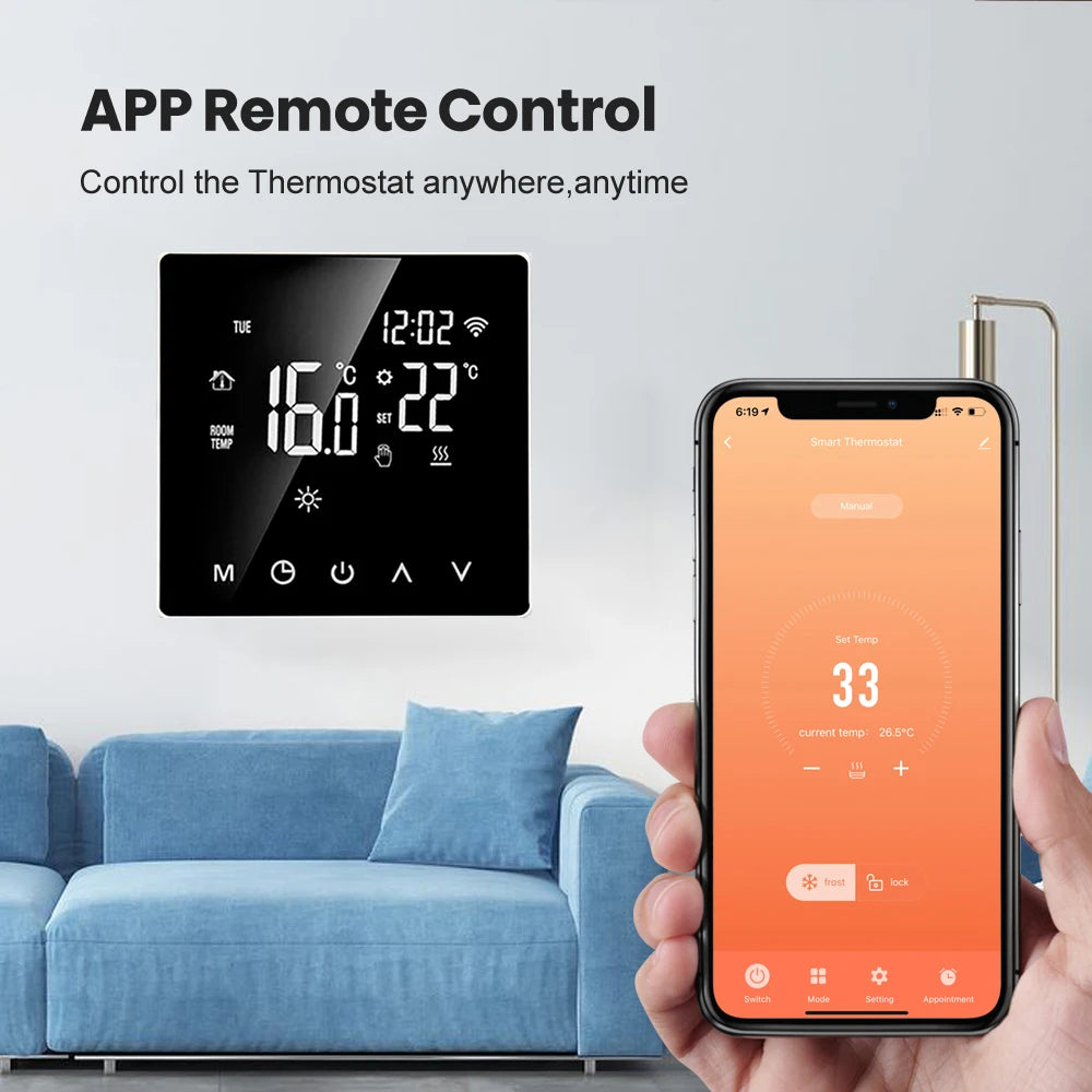 Tuya WiFi ZigBee Smart Thermostat Electric Floor Heating Water/Gas Boiler Temperature Controller Support Alexa Google Home Alice