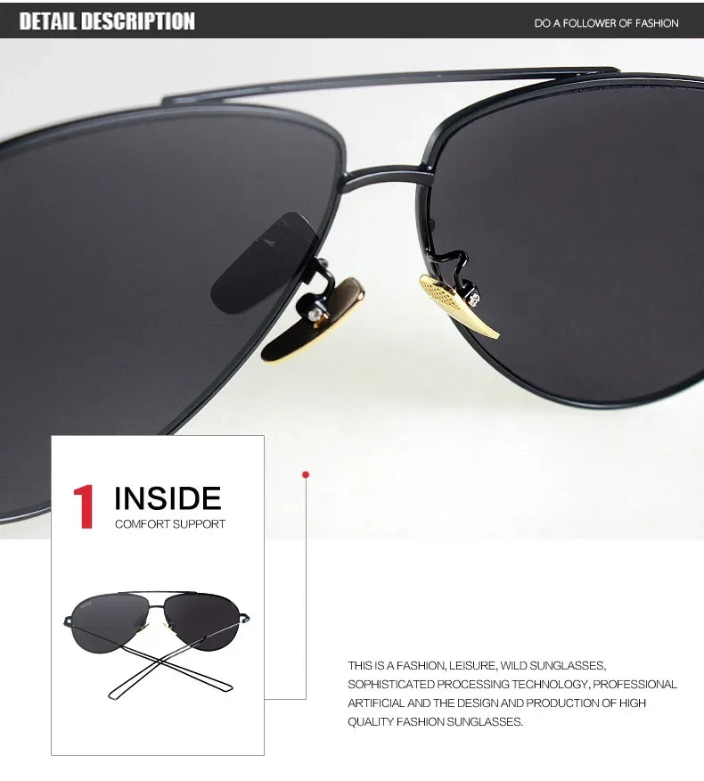 TAGION Brand Pilot Sunglasses Men Women Vintage Glasse Lunette De Soleil Homme Retro Sunglass Alloy Frame Eyeglasses 2702