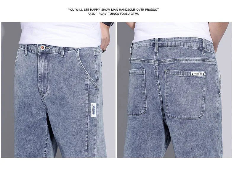 Seven Denim Shorts Men'S Summer Thin Loose Casual Straight Pants Fashion Men'S Travel Office Versatile 7 Jeans Jeans A3398