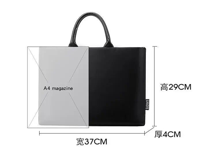 Business Men's Briefcase Business Document Information Kit Laptop Handbag Gift Advertising Computer Bag bolso hombre