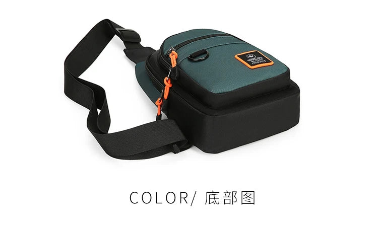 Fashion Men's Chest Bag Handbag Lightweight Oxford Fabric Crossbody Shoulder Bag Stylish Casual Men's Waist Packs Male Chest Bag