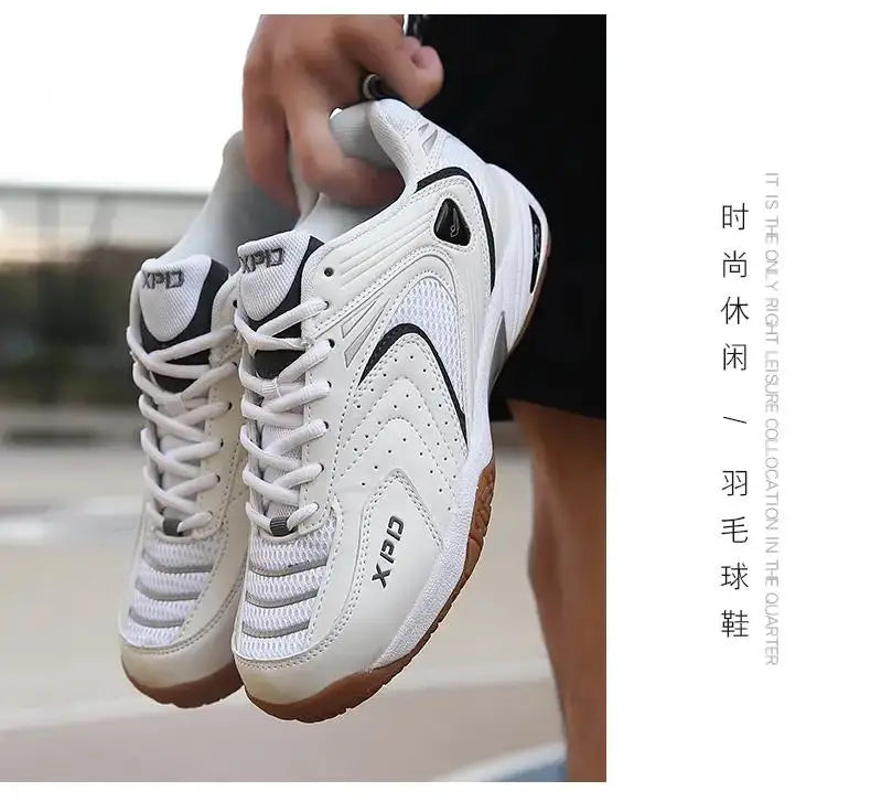 Unisex Professional Non-slip Sneakers High Quality Training Tennis Shoes Men Breathable Women Flat Athletics Indoor Squash Shoes