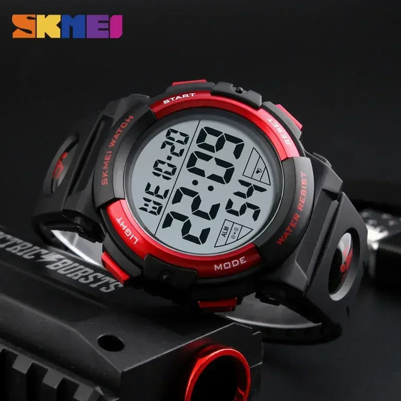 SKMEI 1258 Men Multifunction Watches Military 5Bar Waterproof Digital Watch Relogio Masculino Fashion Outdoor Sport Watch