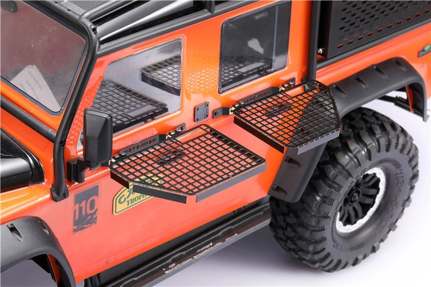 Window Mesh  for   Defender 82056-4 Metal Protective Net for D90 D110 1/10 RC Crawler Car