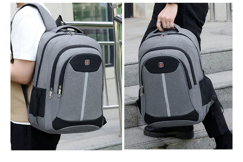 Fashion Casual Men's Backpack Men Bag Lightweight Nylon Fabric Travel Backpack School Bag Large Capacity Men's Laptop Backpack