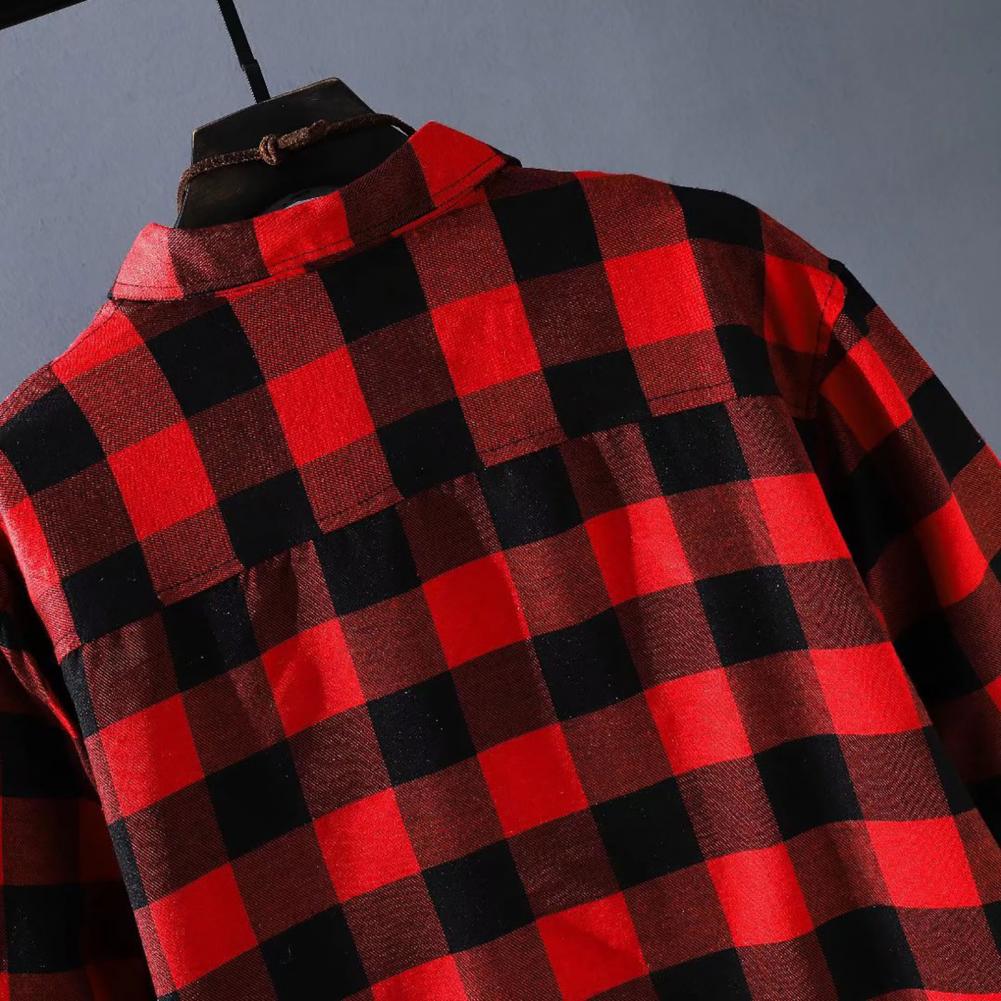 Plaid Shirt Men's Long Sleeve Korean Thin Buttons Men Autumn Mens Spring Casual Shirt Thin Coat Oversize Loose Shirt Cardigan