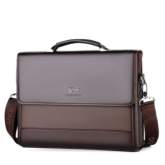 Male Handbags Pu Leather Men's Tote Briefcase Business Shoulder Bag for Men 2024 Brand Laptop Bags Man Organizer for Documents