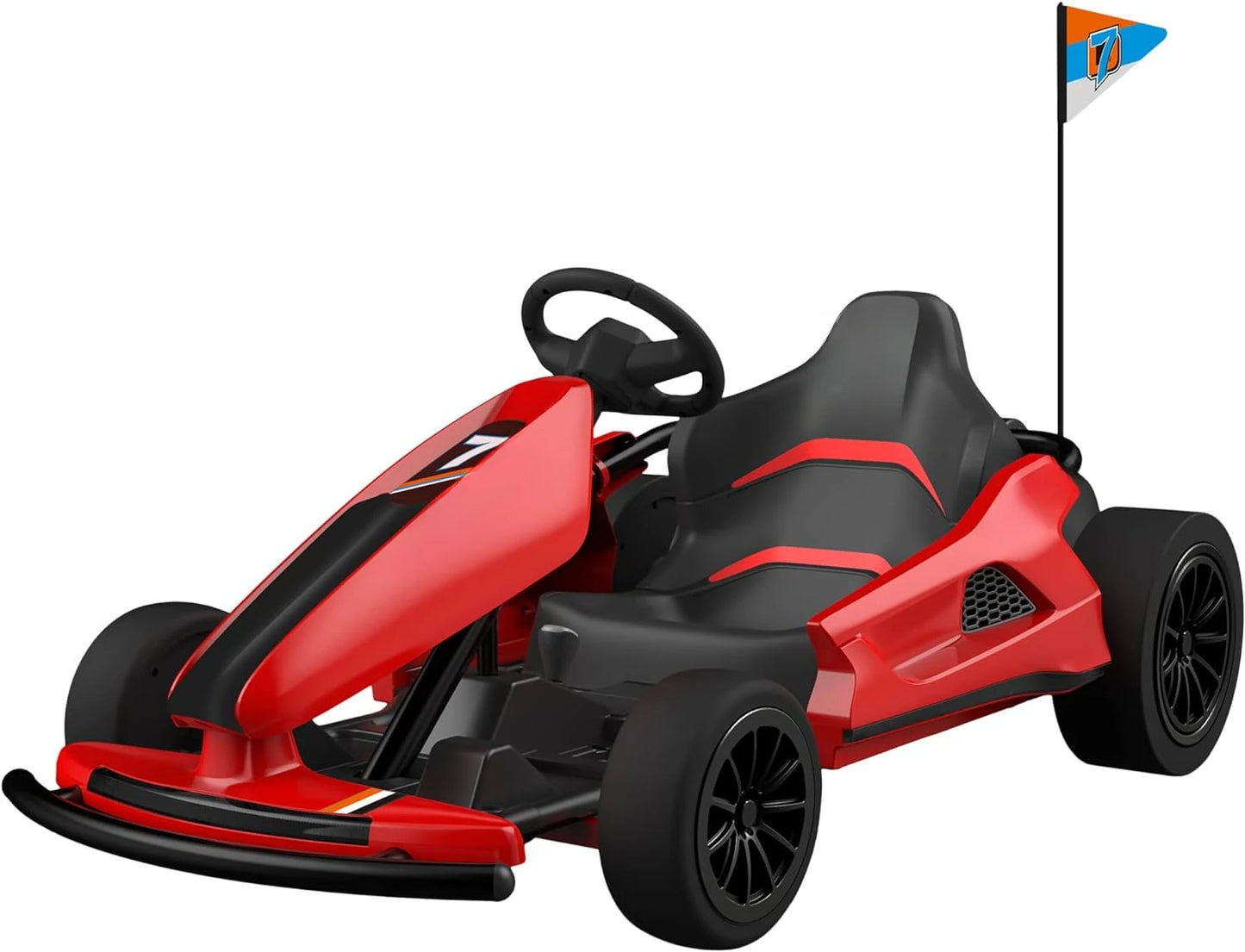 Sopbost Electric 24V Battery Powered Pedal Go Karts for 6+ Kids Adults Ride on Car Electric Vehicle Car Racing Drift Car