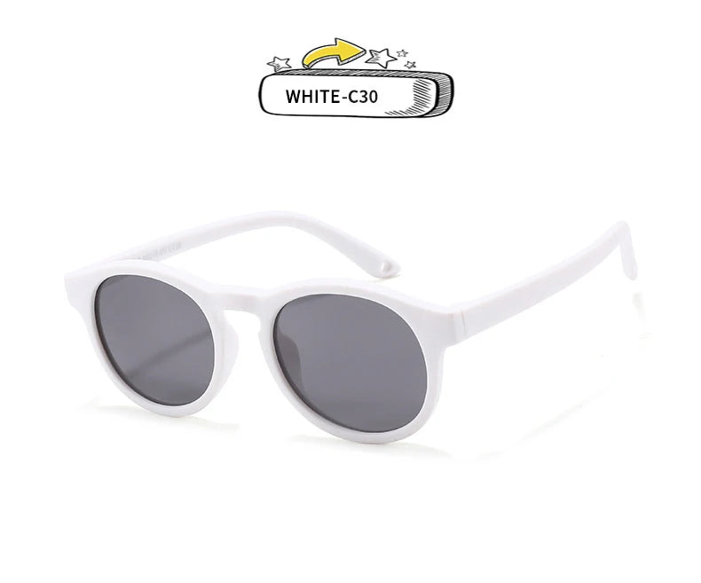 Flexible Newborn Children's Glasses Sunglasses Girl Boy Polarized UV400 Protection 0-36 Months Baby Infant Shades Oculos