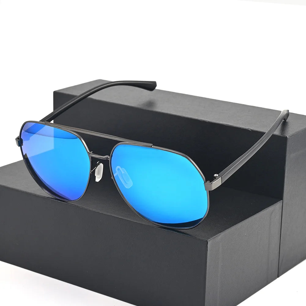 Vazrobe 160mm Oversized Polarized Sunglasses Male Women Black Sun Glasses for Men Ultralight Irregular Shades Ultralight