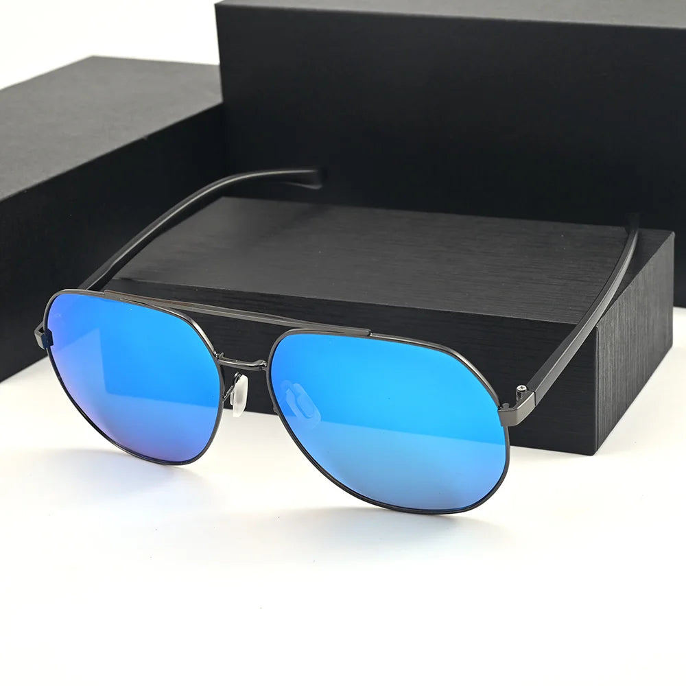 Vazrobe 160mm Oversized Polarized Sunglasses Male Women Black Sun Glasses for Men Ultralight Irregular Shades Ultralight