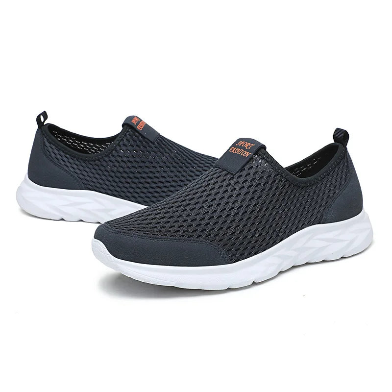 New Men's Shoes Water Running Breathable Mesh Men's Outdoor Beach Swimming Barefoot Flat Bottom Summer Sports Shoes