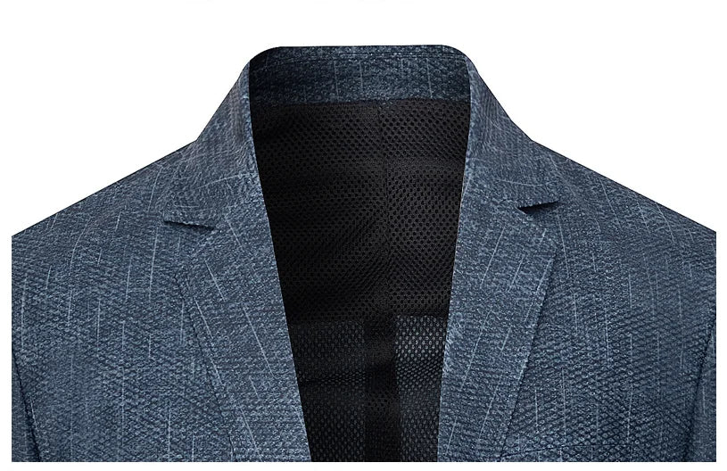 New Summer Man Breathable Quick Drying Blazers Jackets Suits Coats Formal Wear Business Casual Blazers Jackets Men's Clothing 4X