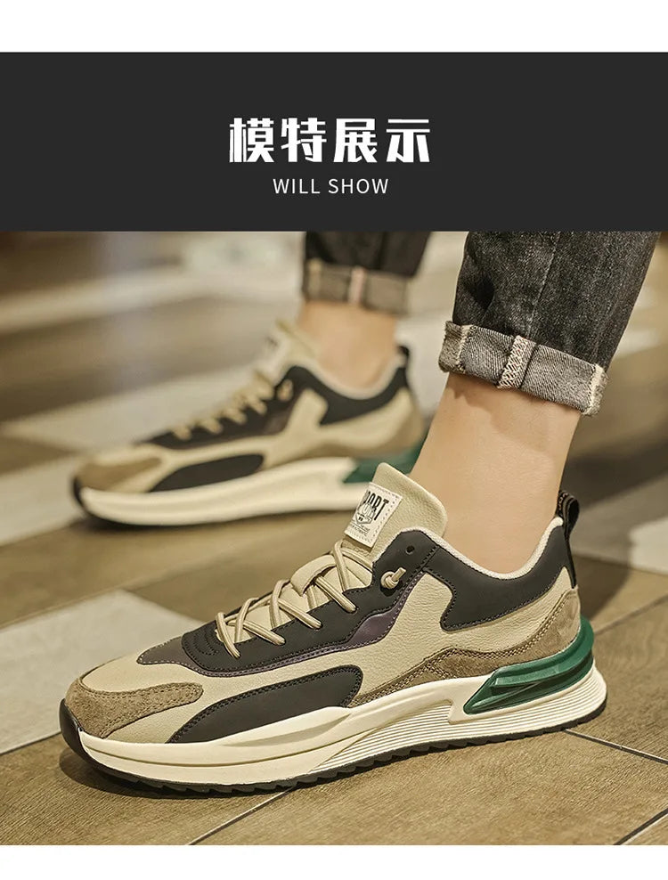 Shoes Men Running Casual Shoes for Men Versatile Sneakers Soft Bottom Trend Male Shoes Wear-resistant Vulcanized Men Shoe tenis