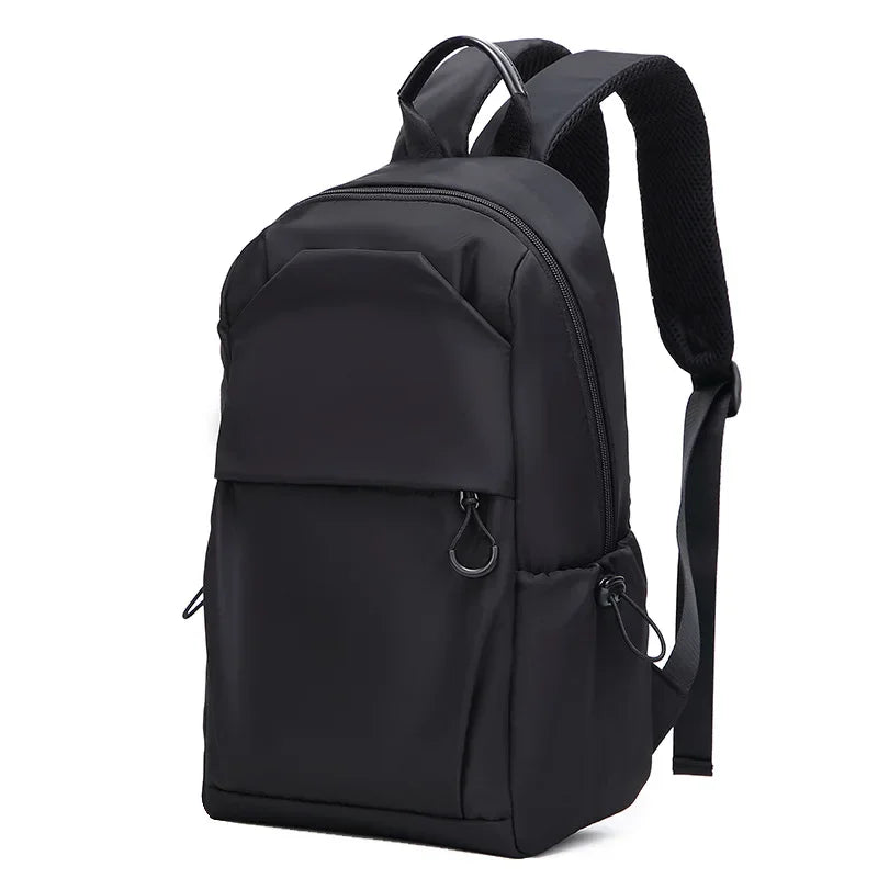 Small Men's Backpacks Sports Outdoor Man School Bag Fashion Oxford Cloth Mini Travel Shoulder Bags for Male 2023 Black Rucksack