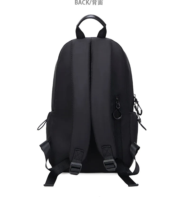 Small Men's Backpacks Sports Outdoor Man School Bag Fashion Oxford Cloth Mini Travel Shoulder Bags for Male 2023 Black Rucksack